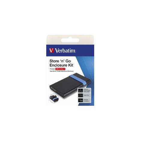 Boitier externe - VERBATIM - Store'N'Go USB 3.2 - SATA - 2,5 - Noir (1/5)