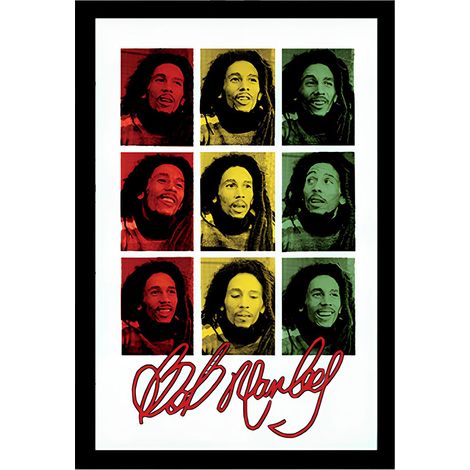 Miroir rectangulaire sérigraphié bob marley