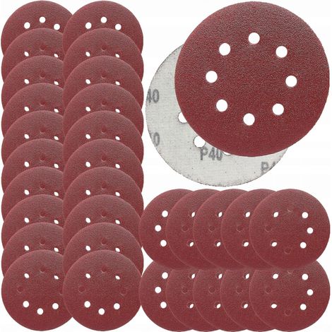 Disques de ponçage à scratch pour trous de meuleuses orbitales 125 p4 (1/5)