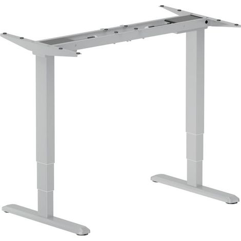 Equip 650813 Cadre de bureau Electrique 2 pieds Gris
