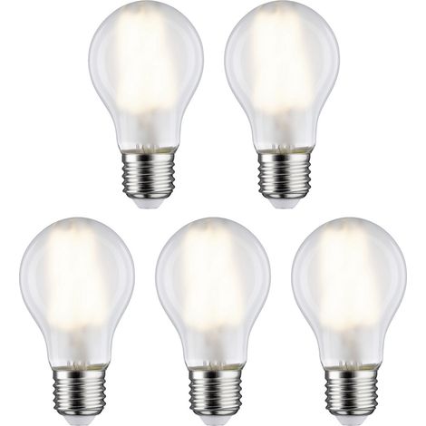 Paulmann 29090 LED EEK E (A - G) E27 Glühlampenform 7 W Warmweiß (Ø x H) 60 mm x 106 mm  5 St.