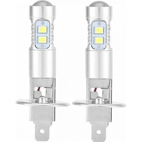 Ampoules de phares H1 6000K Ultra White 100W – Luminosité 1800LM – Installation facile – Pour phares et antibrouillards (1/4)