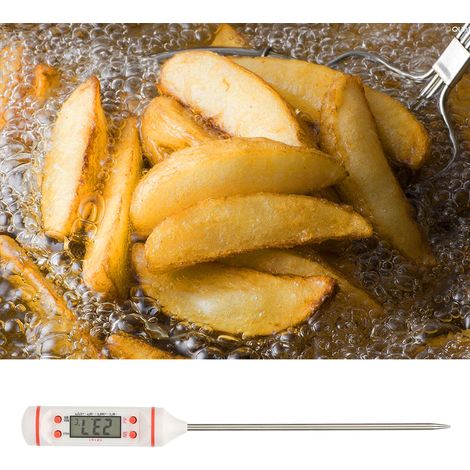 Thermomètre de précision en acier inoxydable en forme de stylo pour liquides alimentaires (1/5)