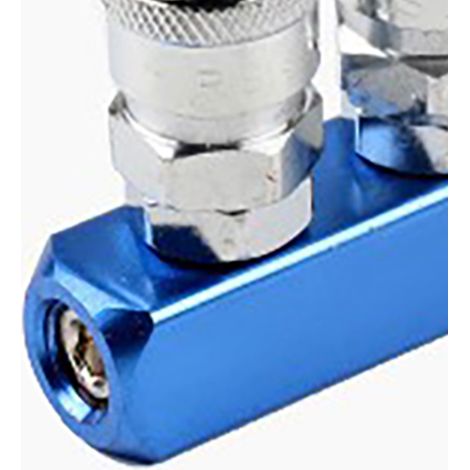 Raccord rapide pour tuyau d'air comprimé, résistant à l'usure et à la corrosion, collecteur d'air pour compresseur, raccord pneumatique droit à 3 voies (1/2)