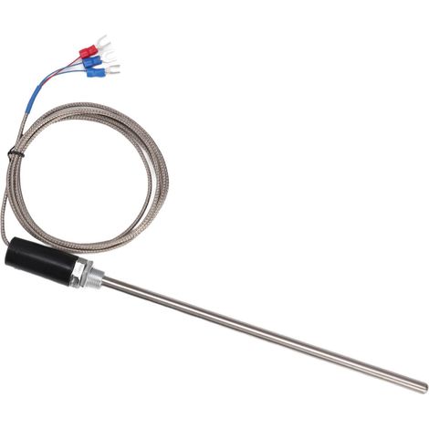 Sonde thermocouple M12 PT100 en acier inoxydable, capteur de température, 200 mm, 0-400 °C, 2 m (1/5)