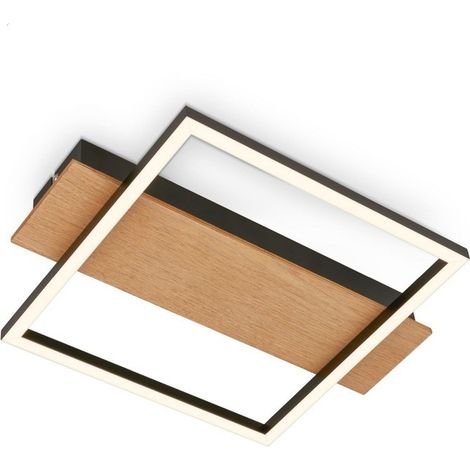 Plafoniera Kada led 34x26 cm 14w 1400lm madera negra (1/2)