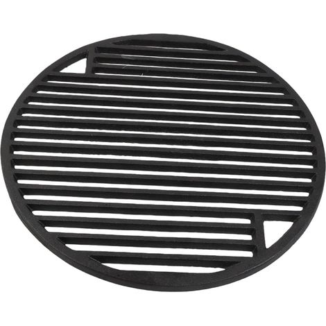 Grille ronde en fonte pour barbecue au charbon de bois et à gaz, 30 cm-45,7 cm, pièce de rechange, grille de barbecue noire (maille de 30 cm)