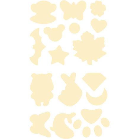 Aufnäher, wasserfest, bügelfrei, aus Polyester, praktischer, farbechter Applikationsaufkleber für Kleidung-Apricot