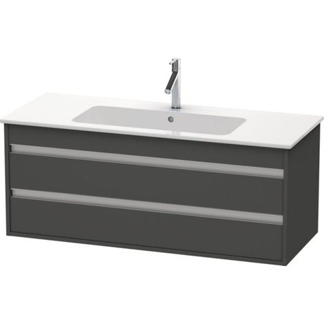 Mueble bajo lavabo KETHO 480x1200x475mm grafito mate (1/3)
