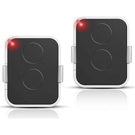 Lot de 2 Télécommande Compatible Nice Era ONE2/ON2E/ON4E/ON1E,433,92 MHz Télécommande Porte de Garage,Rolling Code,2 Canaux(Blanc) (1/4)