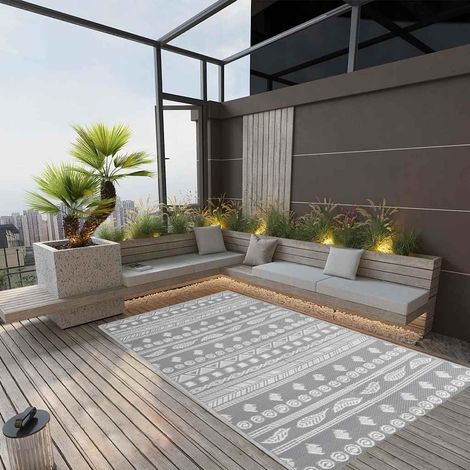 vidaXL Tapis d'extérieur ARAKIL Gris 160x230 cm PP (1/5)