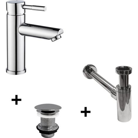 TAP Wasserhahn mit niedrigem Auslauf + LIV Abfluss + SIMON Siphon (1/5)