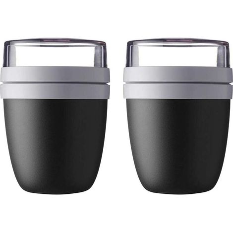 Mug à emporter 2 pièces (noir)-Fei Yu (1/2)