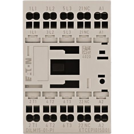 Eaton Leistungsschütz, 3-polig, 380 V 400 V 7,5 kW, 1 Ö, 24 V DC, Gleichstrombetätigung, Push-in-Klemmen, 199258 (1/5)