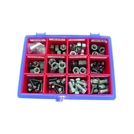 Coffret De 120 Vis Et écrous Pour Renvoi D'angle Et Flexible De Débroussailleuses. Assortiment De 12 Références (et 10 Pièces Pa