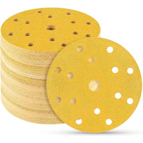 Schleifscheiben 150mm Klett 50 15Loch Exzenterschleifer 60 Körnungen (1/5)