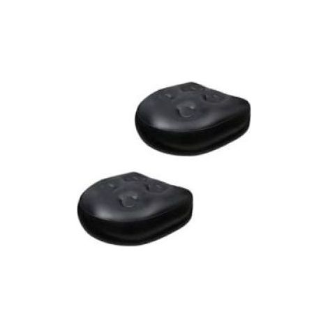 Siege Spa - Coussin Elevation Jacuzzi - Etanche Gonflable - Dossier Bain Massage - 47 x 37 x 15 cm - Noir - 2 Pieces (1/5)