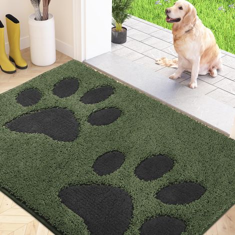 Paillasson Interieur 60 x 90 cm, Tapis d'Entrée Antidérapant et Lavable en Machine, Tapis de Sol Douces Absorbantes pour Chien, Entrée, Porte, Couloir (1/5)