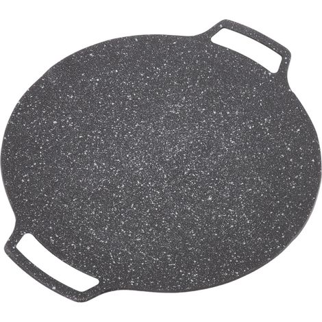 Poêle à barbecue ronde, poêle à griller de style coréen, grille de barbecue ronde, gril de barbecue coréen (30 cm) (1/5)