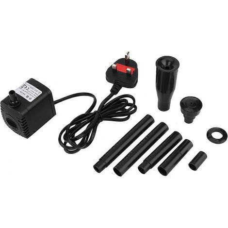 3-in-1 600L/H 8W Tauchpumpe für Aquarium, Teich, Gartenbrunnen, Pool, Filterung und Wasserzirkulation. (1/5)