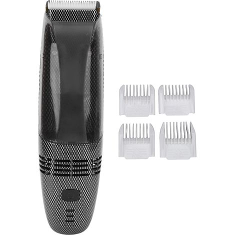 Tondeuse à cheveux électrique rechargeable par USB, sûre et à aspiration automatique, avec 4 sabots de guidage pour hommes et usage domestique. (1/5)