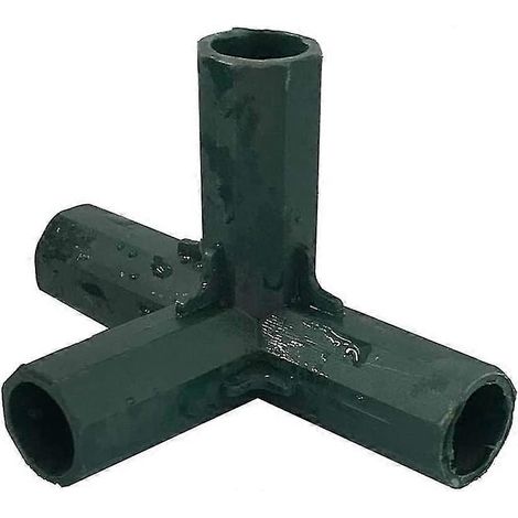 Lot de 4 cages de jardin, connecteurs d'angle à 4 voies pour conduits de serre, connecteurs d'angle de serre de 16 mm à angle droit à 4 voies (1/5)