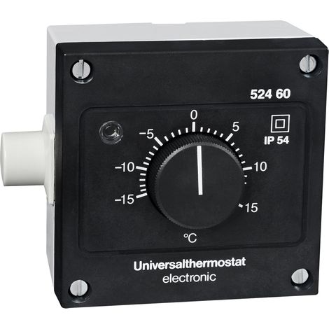 Moravia Thermostat spritzwassergeschützt Schutzart IP 54 mit Aussenskala (1/2)