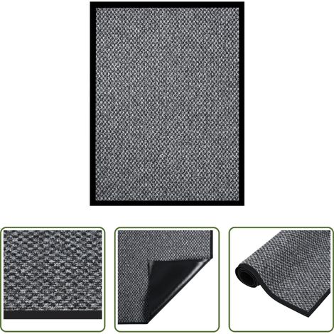 vidaXL Tapis de bienvenue - Paillasson Gris 60x80 cm (1/5)