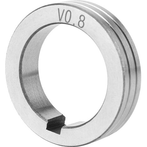 Rouleau d'alimentation de fil en acier inoxydable 35 mm/1,38 po, roue de guidage d'alimentation de fil de soudage 0,8/1,0/1,2 (0,8 (1/5)