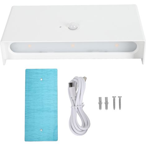 Ortviai Applique Murale LED Sans Fil avec Capteur de Mouvement, Rechargeable par USB, Éclairage Haut/Bas, Magnétique, Blanc (1/5)
