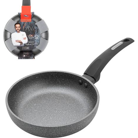 Poêle à frire en pierre de lave Florina de Mateusz Gessler 20 cm gris
