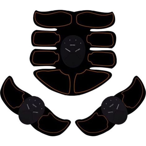 Appareil d'Électrostimulation 4 en 1 pour Abdominaux – Câble Électrode à Broches 2,5 mm, Angle Droit, Renforcement Musculaire et Fitness à Domicile (1/5)