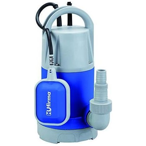 Vigor 7577010 Elettropompa Sommersa Acque Sporche 750 W prevalenza 8 m portata 13000 l-h cavo 10 m particelle 5-30 mm attacco 1'' M