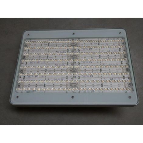 Philips – Luminaire suspendu LED 218W 32000lm – Alu gris argenté – 4000K blanc neutre – IP65 pour espaces humides – Dimensions 600x450x120mm
