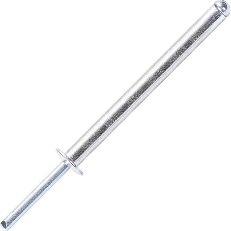 Rivets aveugles en aluminium extra-longs, tête bombée, tige en acier – DIN 7337 A – Pour tôles épaisses (Ø6.4x35mm - 30 pièces) (1/5)
