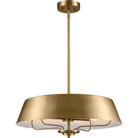 Lampada a sospensione Luella Kichler ottone Ø56 4xE14 (1/5)