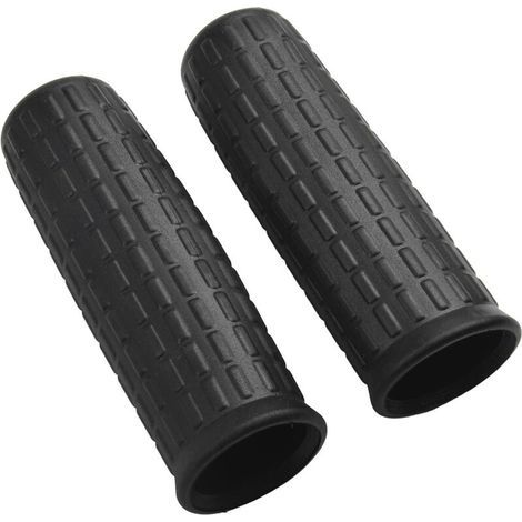 Lot de 2 poignées de brouette en caoutchouc, installation facile, poignées antidérapantes antidérapantes pour brouette, poignées de rechange noires (122 x 32 mm)