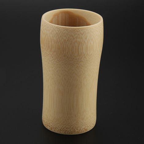 Boîte à thé en bambou naturel, gobelets en bois pour boissons, verre à bière et vin, artisanat décoratif. (1/3)
