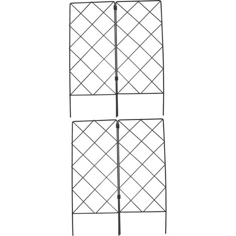 2pièces Treillis pour Plantes Grimpantes Support Jardin Pot Treillis de Culture pour Plantes Grimpantes Extérieur Facile à Utiliser (1/5)