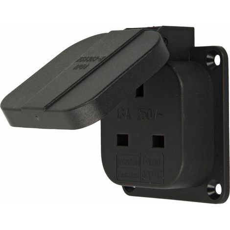 Prise apparente de sécurité 50x50mm pour l’Angleterre 250V50-60Hz