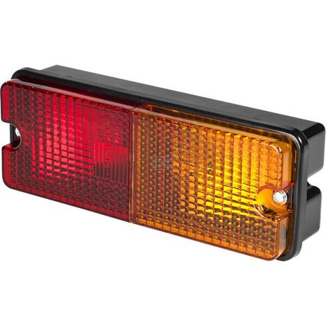 Fanale posteriore destro rettangolare rosso/ambra da avvitare UNIVERSAL 2700671157110