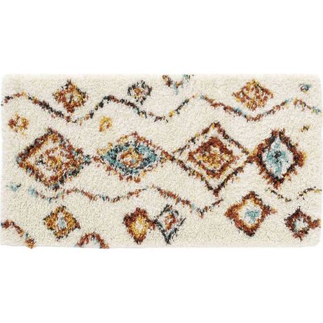 Tapis Déco Shaggy "Vasco" 60x110cm Multicolore (1/4)