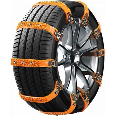 Cyslmuk – Lot de 10 chaussettes neige pour voiture – Chaînes à neige universelles – Antidérapantes pour pneus 165-265mm – Installation rapide - 10Pcs (1/5)