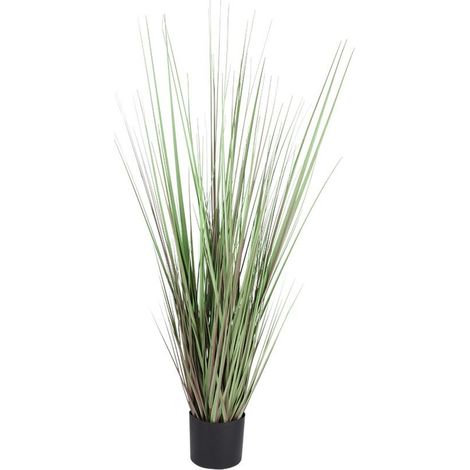 Künstliches Gras 120cm Dekogras Grashalm Kunstpflanze Zimmerpflanze Blumentopf (1/2)
