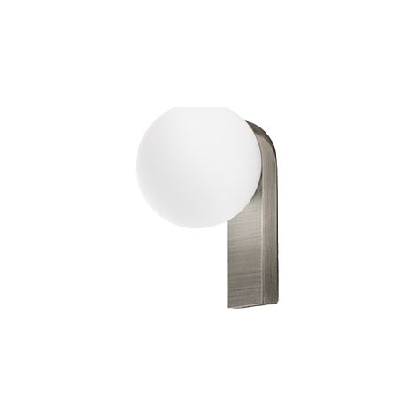 Applique Led En Aluminium Et Verre Soufflé, Gris Titane, 8W 3000K, Design Moderne Et Élégant Pour Intérieur Et Extérieur - Luminaire Par Perenz (1/3)