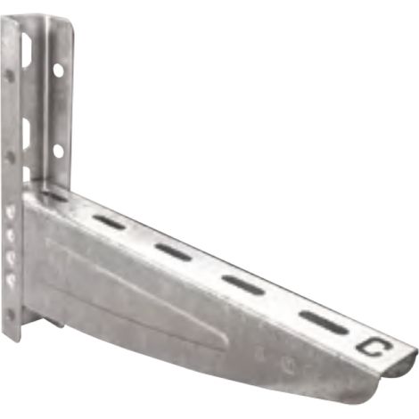 Mensola con sistema anticaduta sati ml 435x250mm acciaio zincato - 62010051
