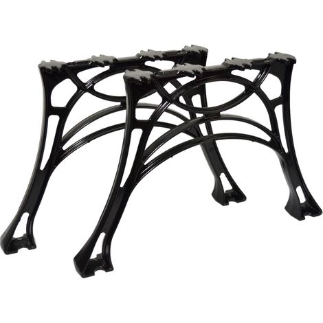 AL203 - Gambe per panca in alluminio (2 pezzi = 1 paio) (1/5)