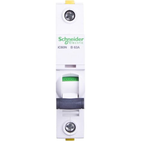 Disyuntor 1P B 63A 6kA CA iC60NB63 A9F03163