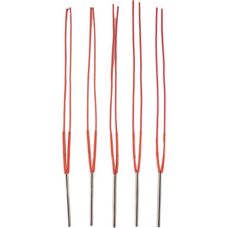 éléments chauffants avec cartouche électrique, 220 V, diamètre du tube : 6 mm, éléments chauffants en acier inoxydable, puissance : 120 W (1/5)