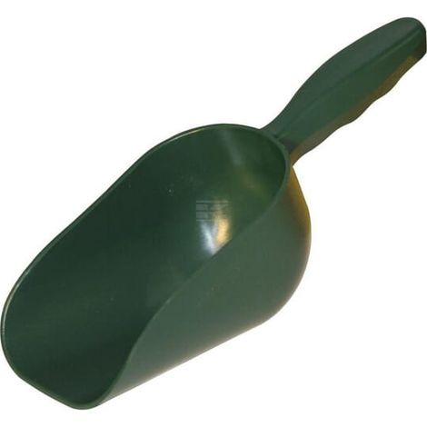 Pelle en plastique verte Kerbl pour nourrir des chiens, chats, chevaux et autres animaux domestiques - Capacit de 2 kg